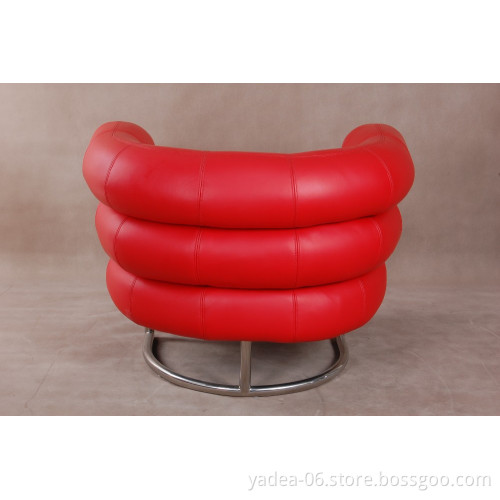 Red Leather ArmChair Bibendum chair leather